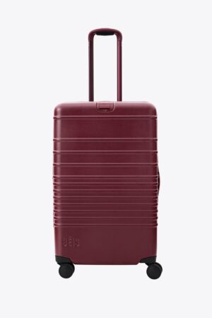 The Medium Check-In Roller in Burgundy
