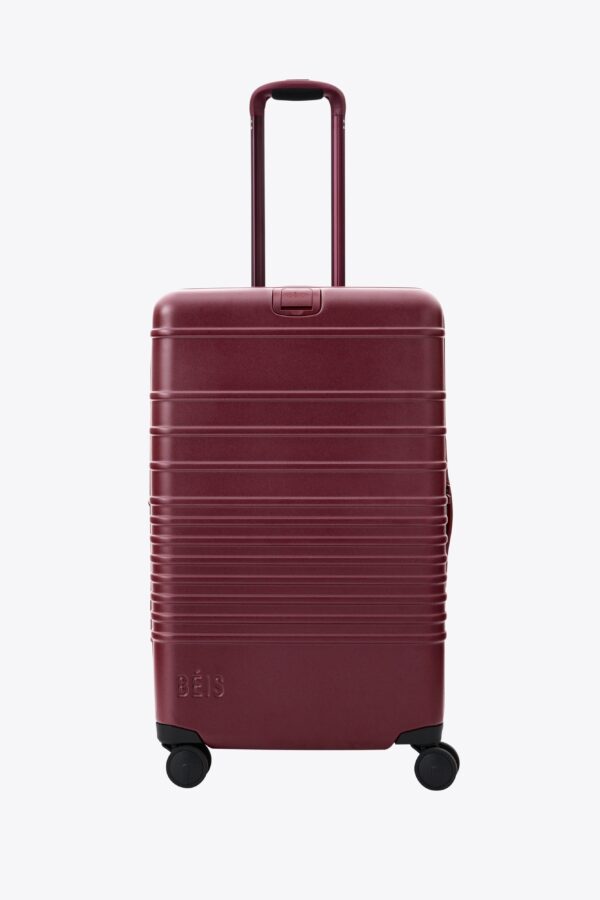 The Medium Check-In Roller in Burgundy