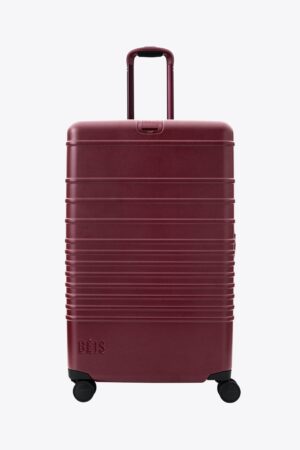 The Large Check-In Roller in Burgundy